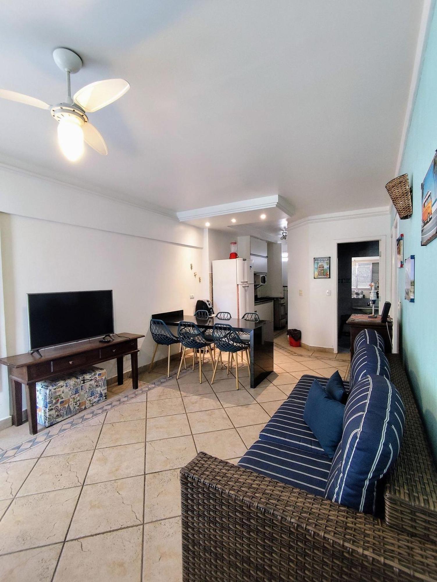 1E-Pe Na Areia Da Praia Do Tombo, 3 Quartos, Ar Cond, 2 Banheiros+Roupas De Cama Guaruja Bagian luar foto